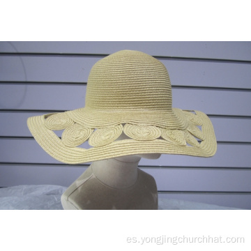 Sombreros flexibles para el sol ahuecados con trenza de papel fino